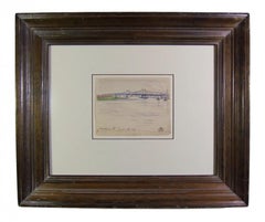 "Harlem River, New York City, " Early American Modernist Urban Landscape