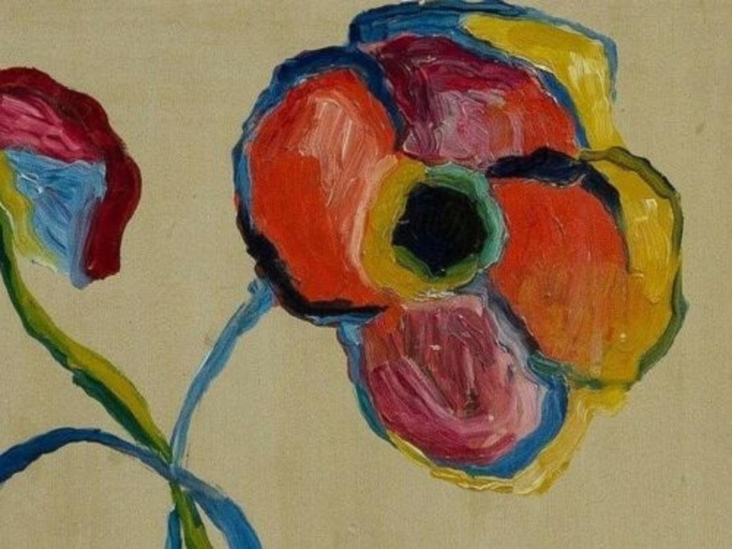 expressionism flower painting