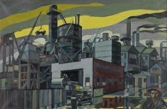 ""Colonial Sand and Stone Company, New York,"" Industrielle WPA-Szene, Präzisionskünstler