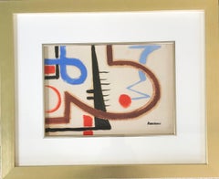 MODERNIST DRAWING New Hope Mid-Century WPA - Jazz moderne abstrait et non objectif
