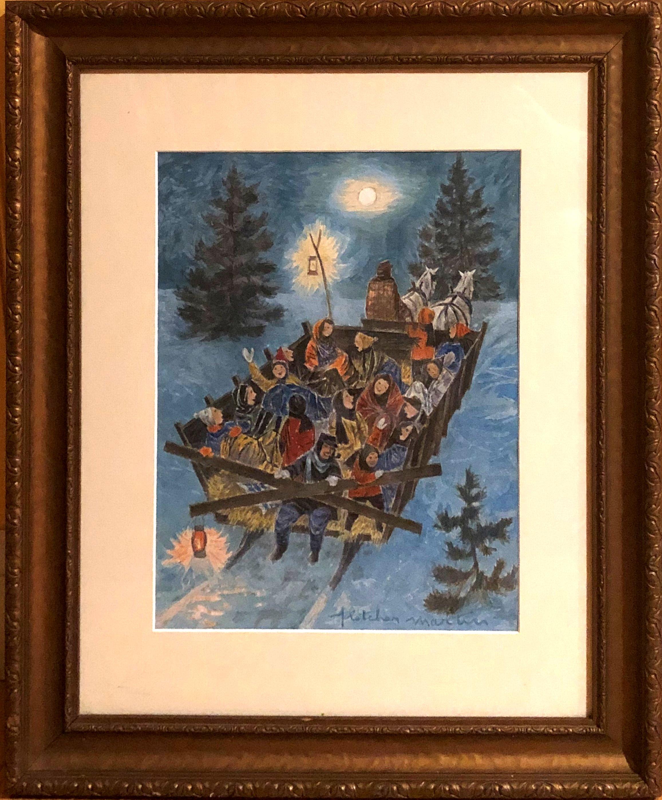 Fletcher Martin (1904 - 1979)
Sleigh Ride, Woodstock, New York circa 1955
Watercolor on paper
14 x 11 inches
Signed lower right

Provenance:
James Cox Gallery at Woodstock, Willow, New York

Fletcher Martin was born in Palisade, Colorado, the son of