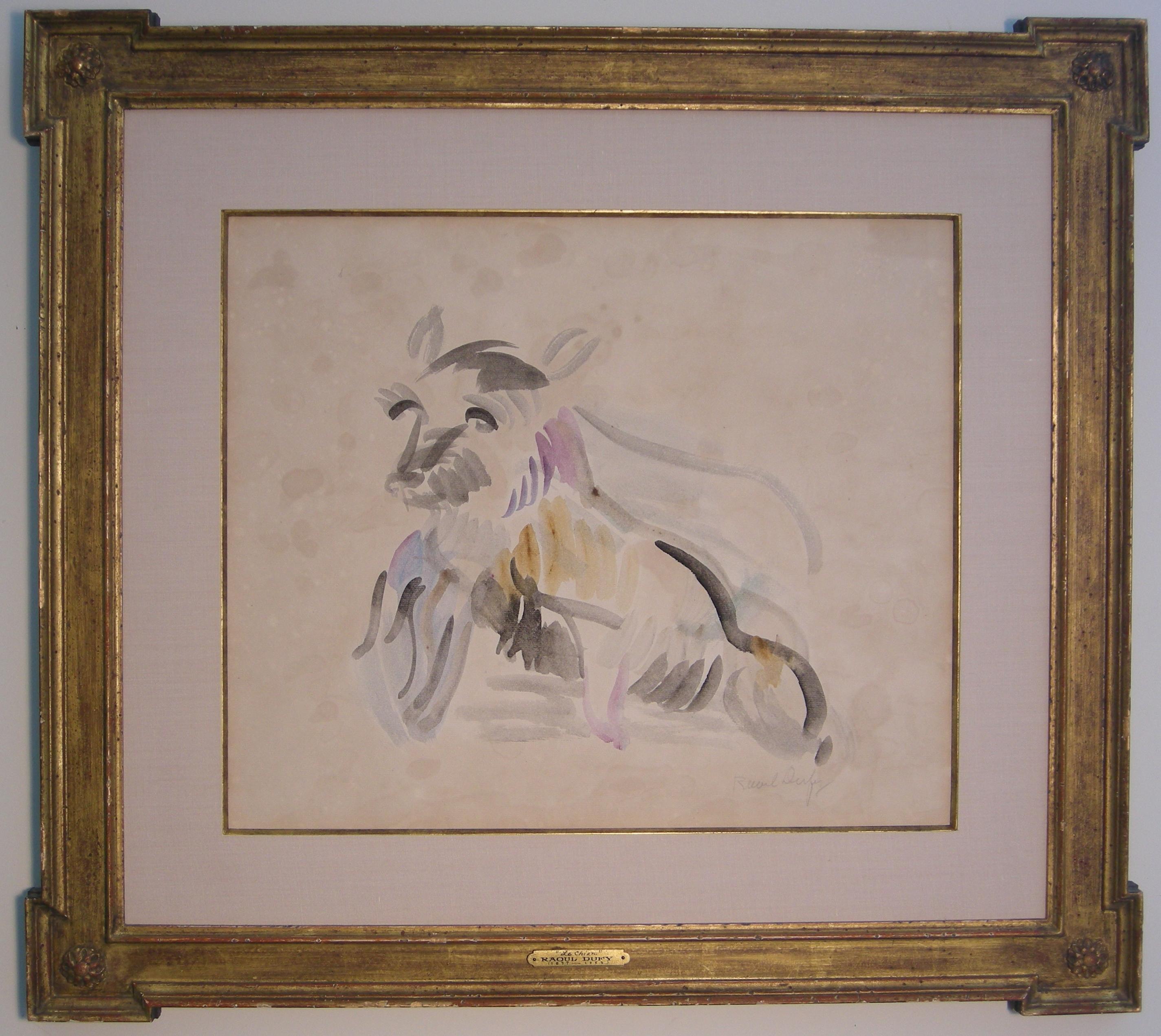 Raoul Dufy: „Le Chien (Terrier), französischer Fauvismus, Haustier 1