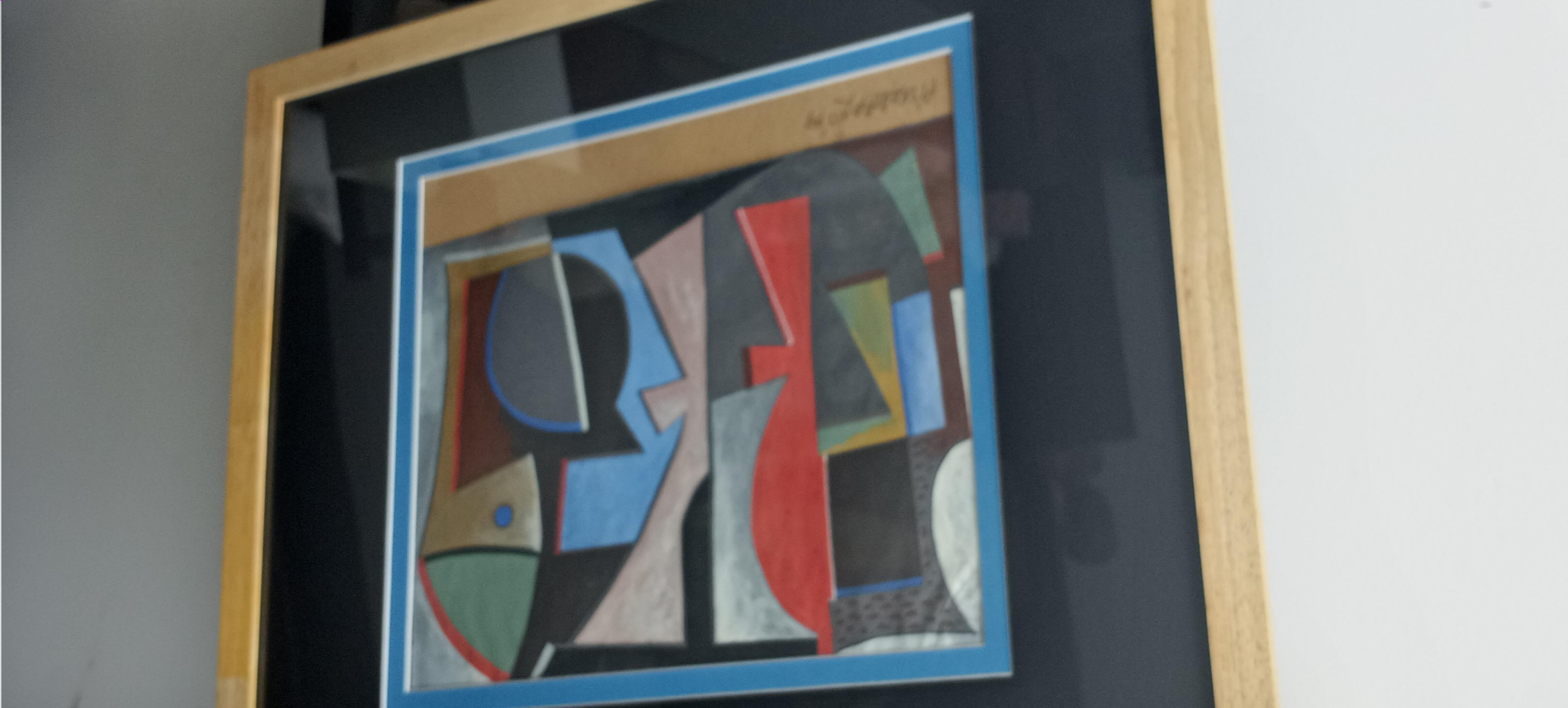  Italian Abstract Work on Paper Color Field Non-Objective European Mid-Century For Sale 2