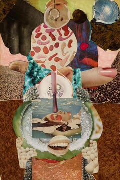 "Untitled (Modern Woman)," Juliette Gordon, New York Feminist Collage Art WAR