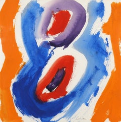 "Abstract Red, Purple," Sister Mary Corita Kent, Female 20th Century Artist