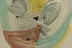 Astratto Modernismo americano Mid-Century WPA Era Disegno Woodstock 20° secolo