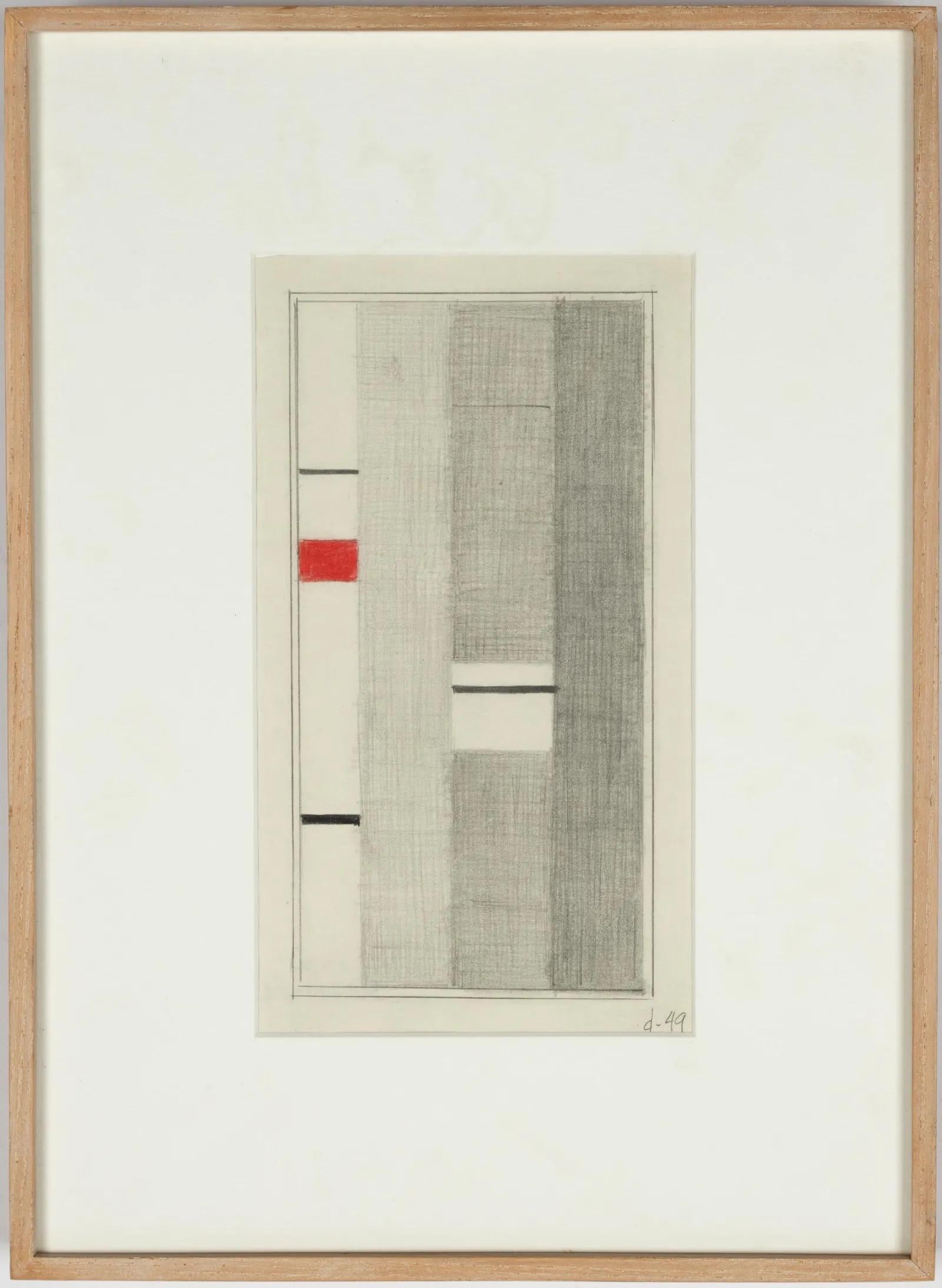 „Second Theme“ 1949 Abstraktes geometrisches, nicht-objektives Hartkante aus der Mitte des 20. Jahrhunderts – Art von Burgoyne Diller