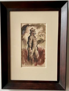 TOBACCO ROAD Mid 20th Century Realism 1940 Drawing from the Novel WPA Literary 3