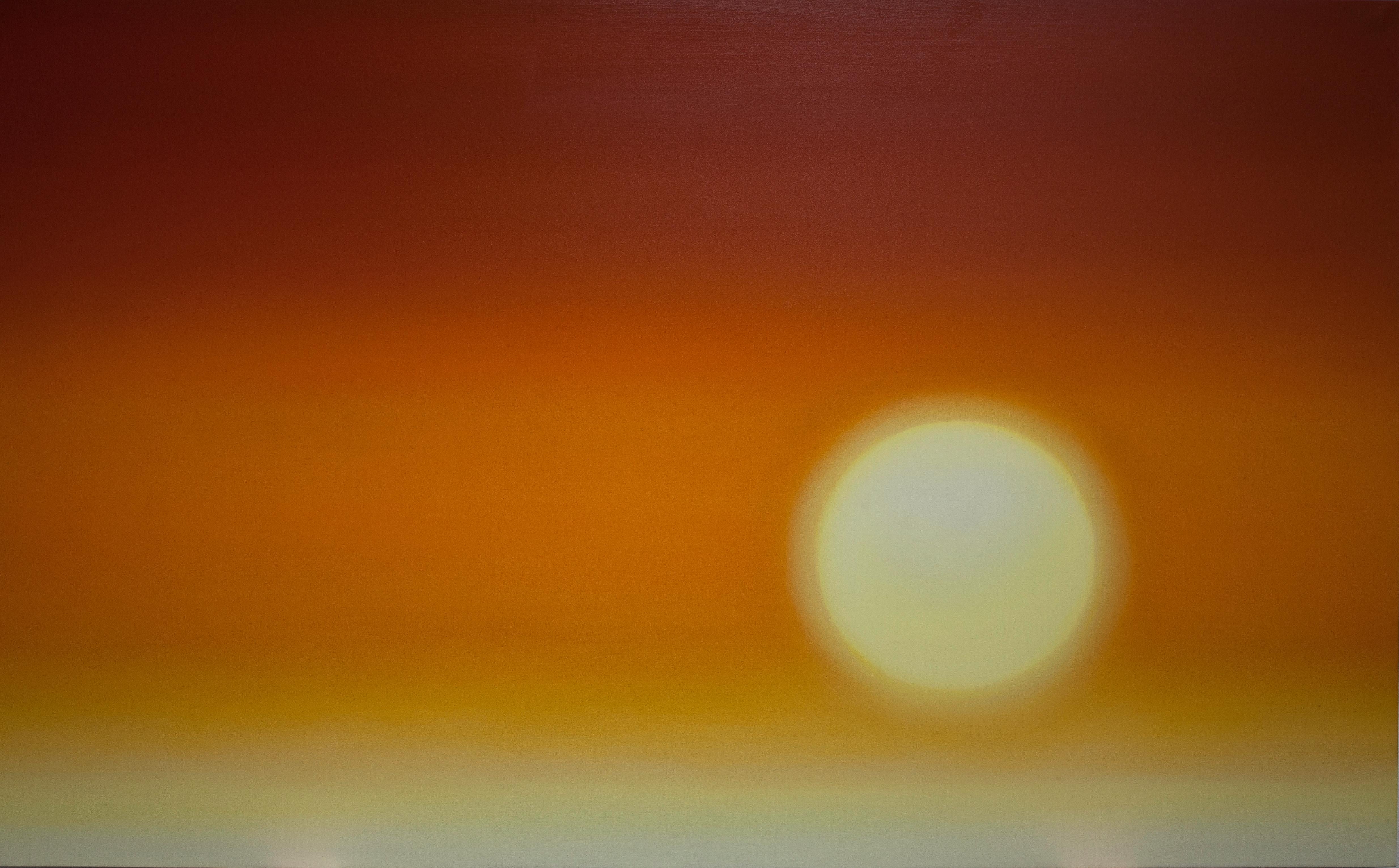 « The Long Summer », huile sur toile synthétique, art contemporain abstrait