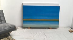 Abstrakte zeitgenössische Kunst, Öl auf synthetischer Leinwand, „ Non-Standard Time“