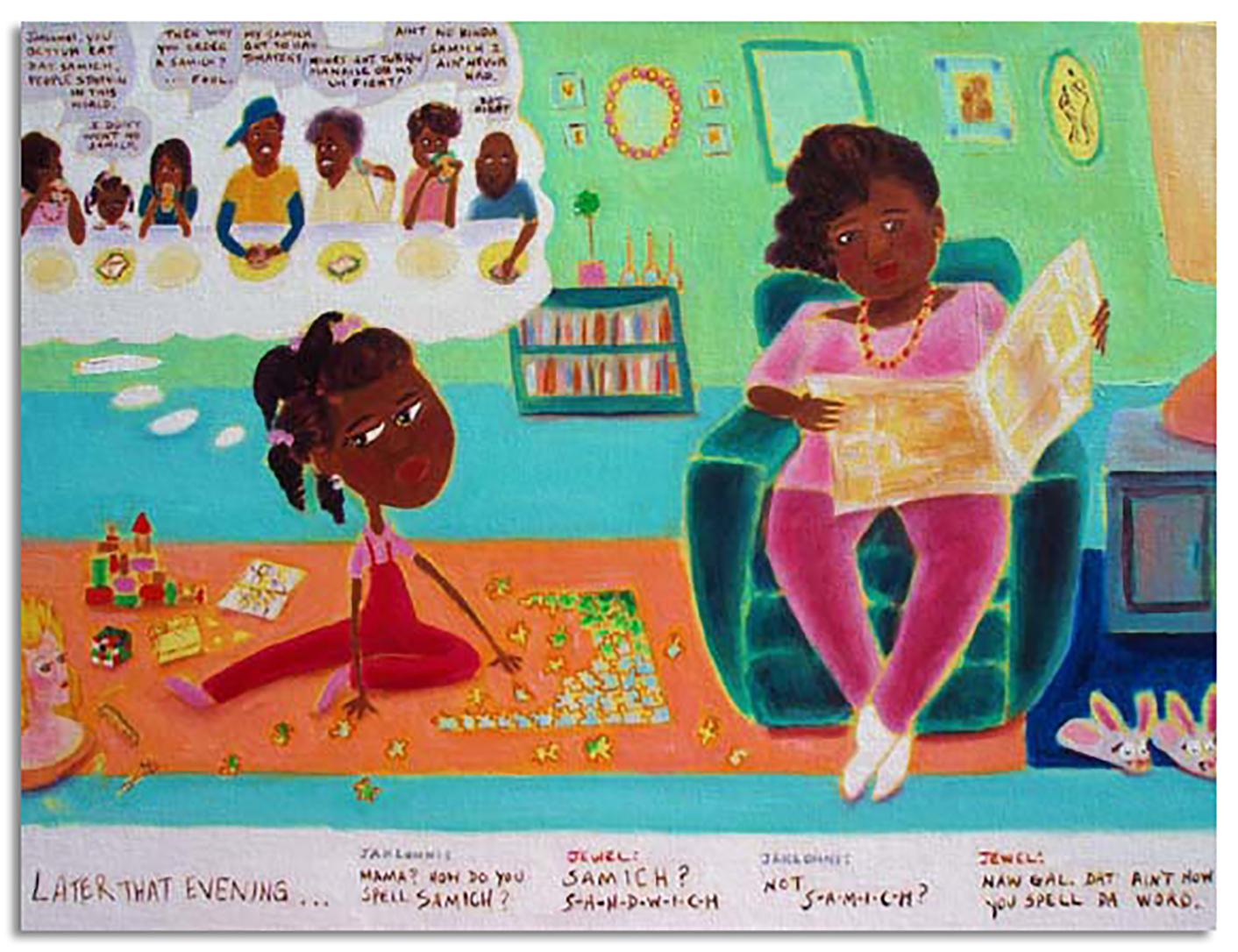 "Dije Samich Parte 2 (Díptico)" Impresión Giclée sobre Papel - Painting de Zeal Harris