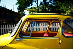 "Coche amarillo"  Impresión Metálica Tipo C