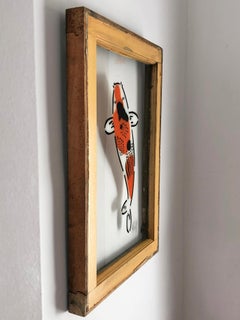 "Perserverance"-Acrylic on Wooden Window Frame