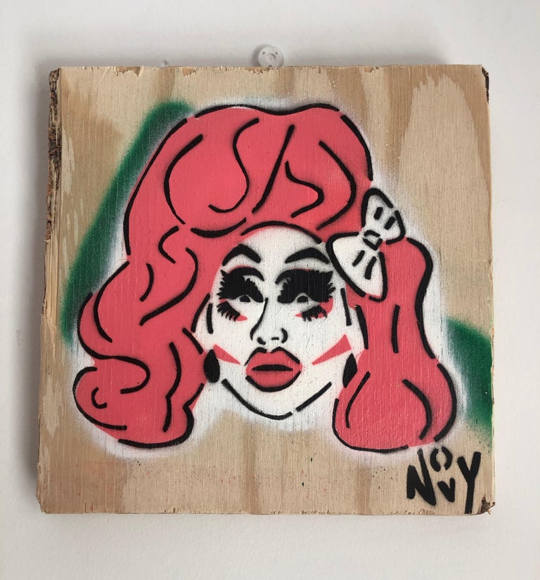 jeremy-novy-trixie-mattel-stencil-and-spray-paint-on-wood-for-sale
