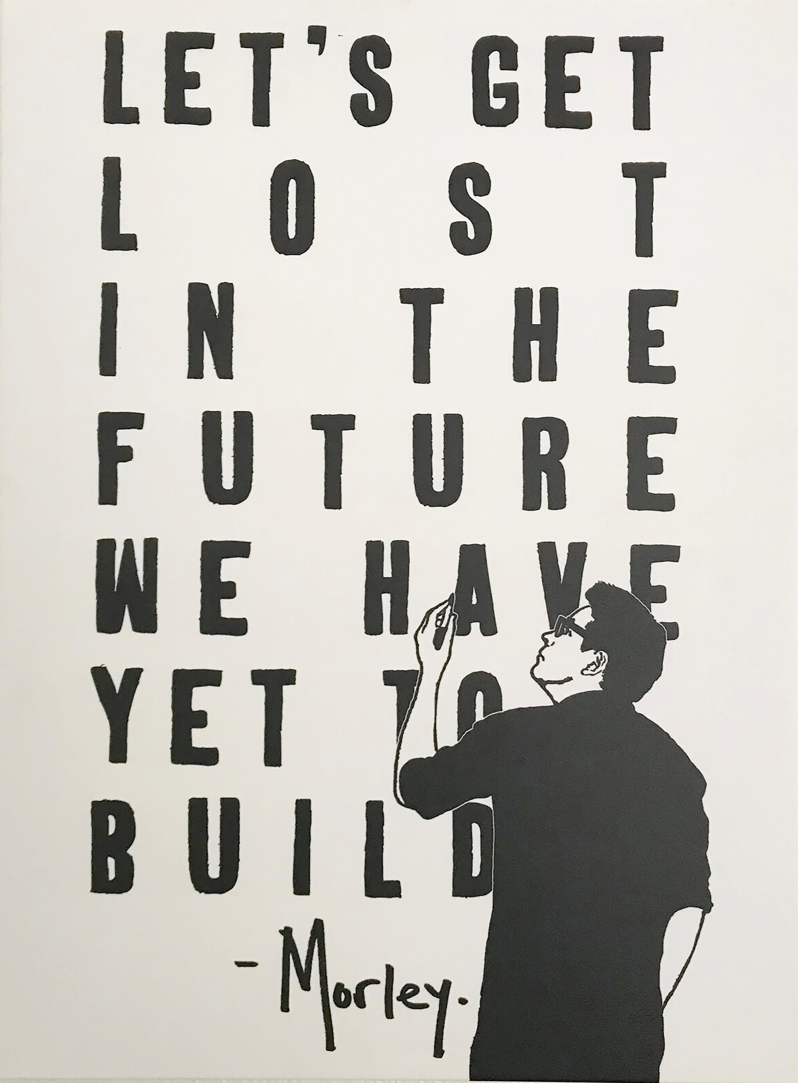 "Yet to Build" - printed canvas - Painting by Morley