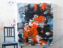 „Moon Pie's & Mai Tai's“ – Acryl- und Sprühfarbe auf Leinwand