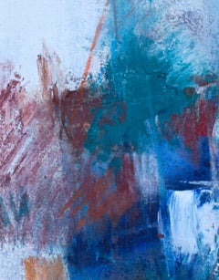 "Color Study: Untitled #2" abstract art, acrylic on paper.