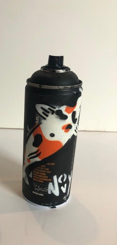 "Koi Spray Can"-Spray Paint on Black Montana Spray Can