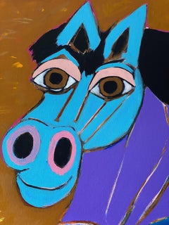 "Disfruta del Caballo" Pintura acrílica sobre lienzo