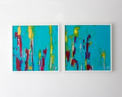 "Spectrum - Array Diptych"- Acrylic on Canvas 