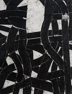 “Urban Interstitial Abstraction #11” – Charcoal and Pastel on Paper - Unframed