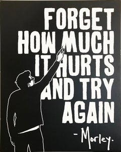 "Forget Hurts" - printed canvas