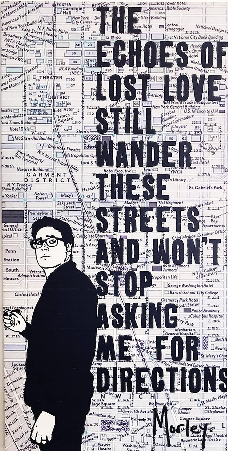 Morley "Directions" printed canvas For Sale at 1stDibs