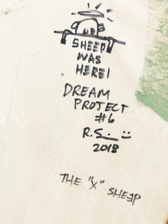 Dream Project #6, Acryl, Sprühfarbe, Graphit, Mischtechnik auf Leinwand