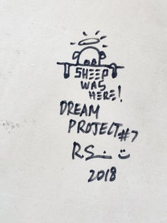 Dream Project #7, acrylique, peinture à la bombe, graphite, techniques mixtes sur toile