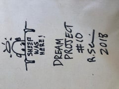 Dream Project #10, acrilico, vernice spray, grafite, tecnica mista su tela