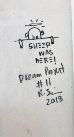 Dream Project #11, acrilico, vernice spray, grafite, tecnica mista su tela