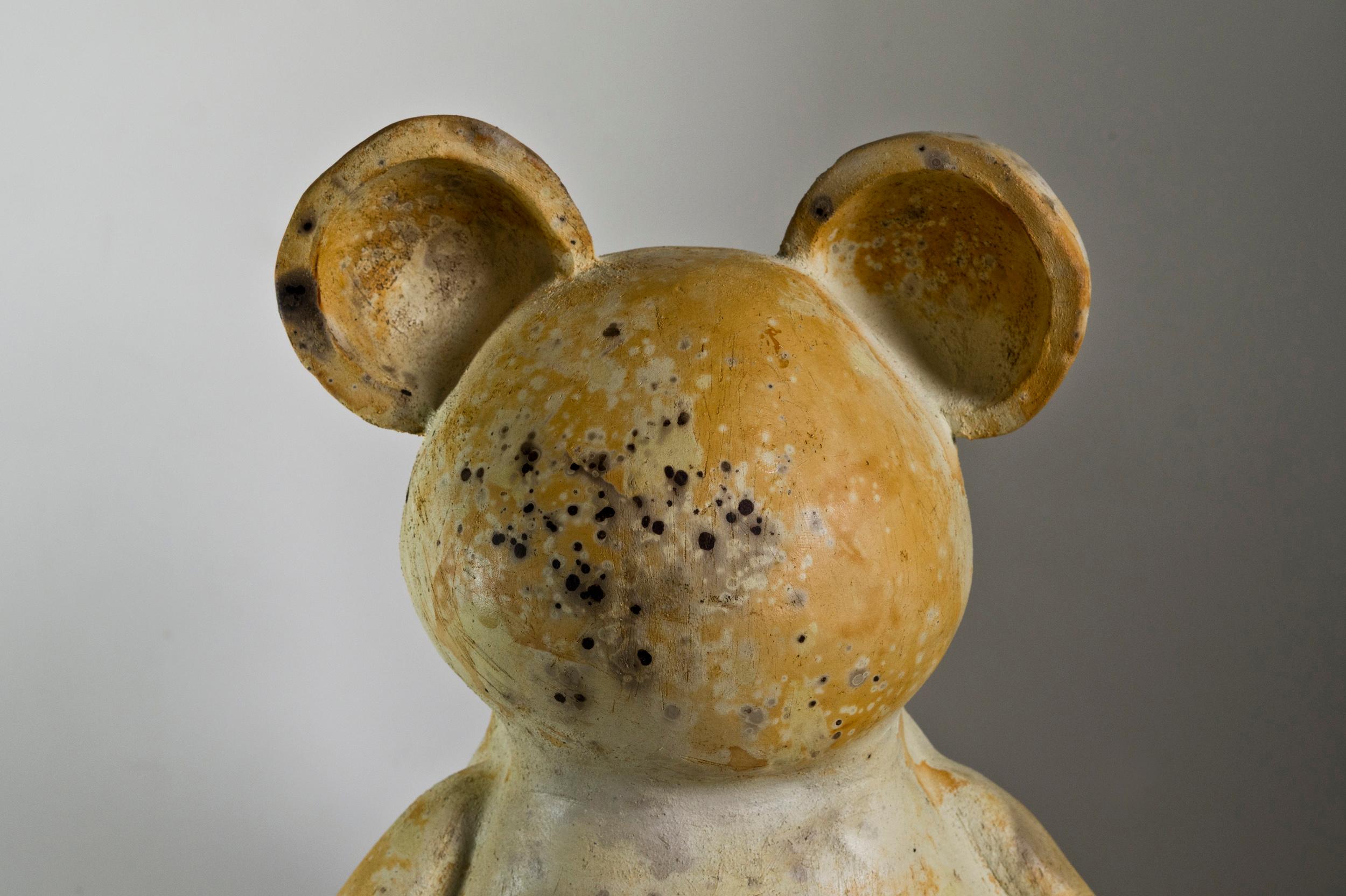 This Teddy has survived the flames.

Agustina Garrigou is a designer and a ceramist. Born in Buenos Aires, Argentina and raised by a family in love with nature and a particular sense of humor. She studied industrial design and then moved to