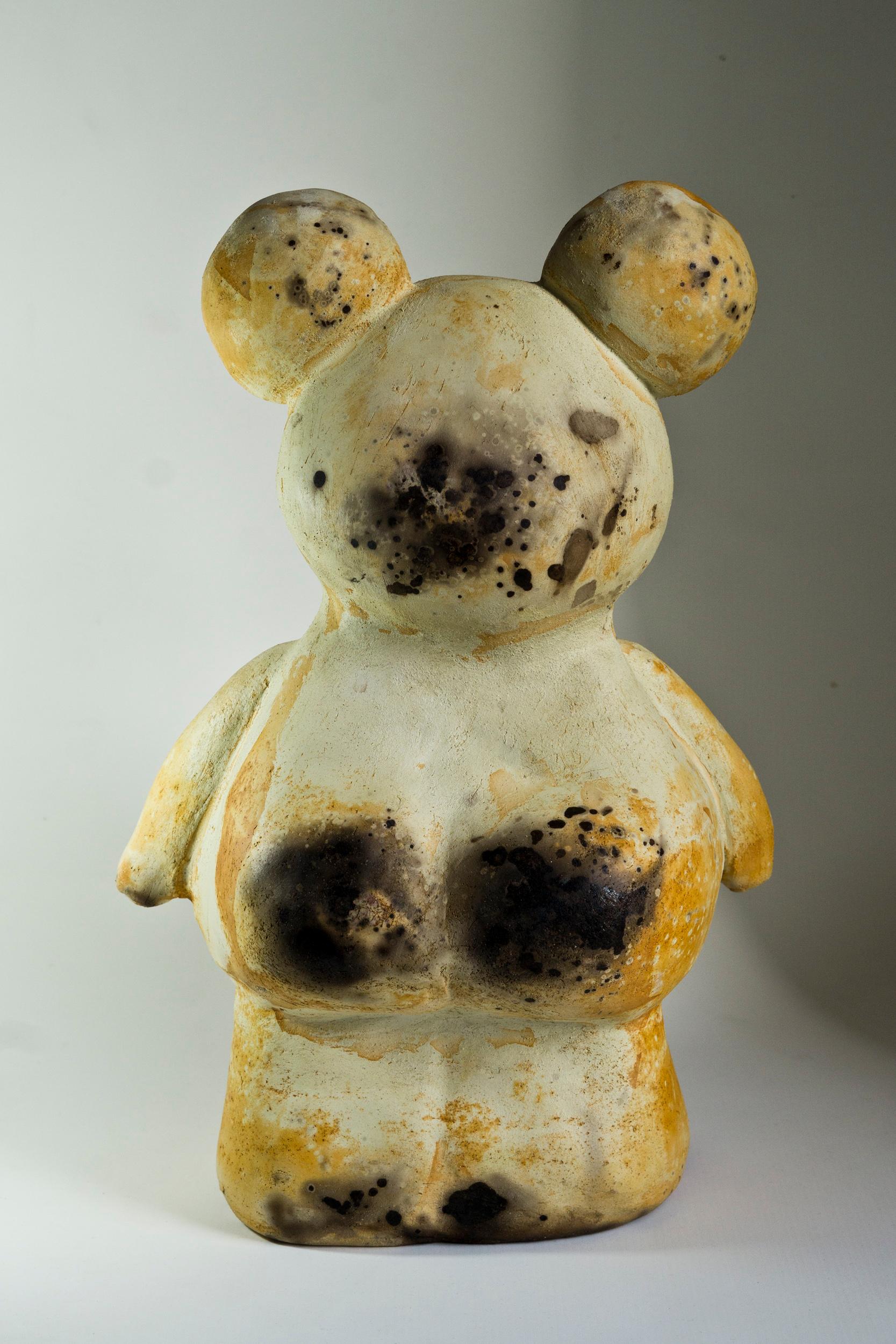 The Burnt Teddy - Modern Sculpture by Agustina Garrigou