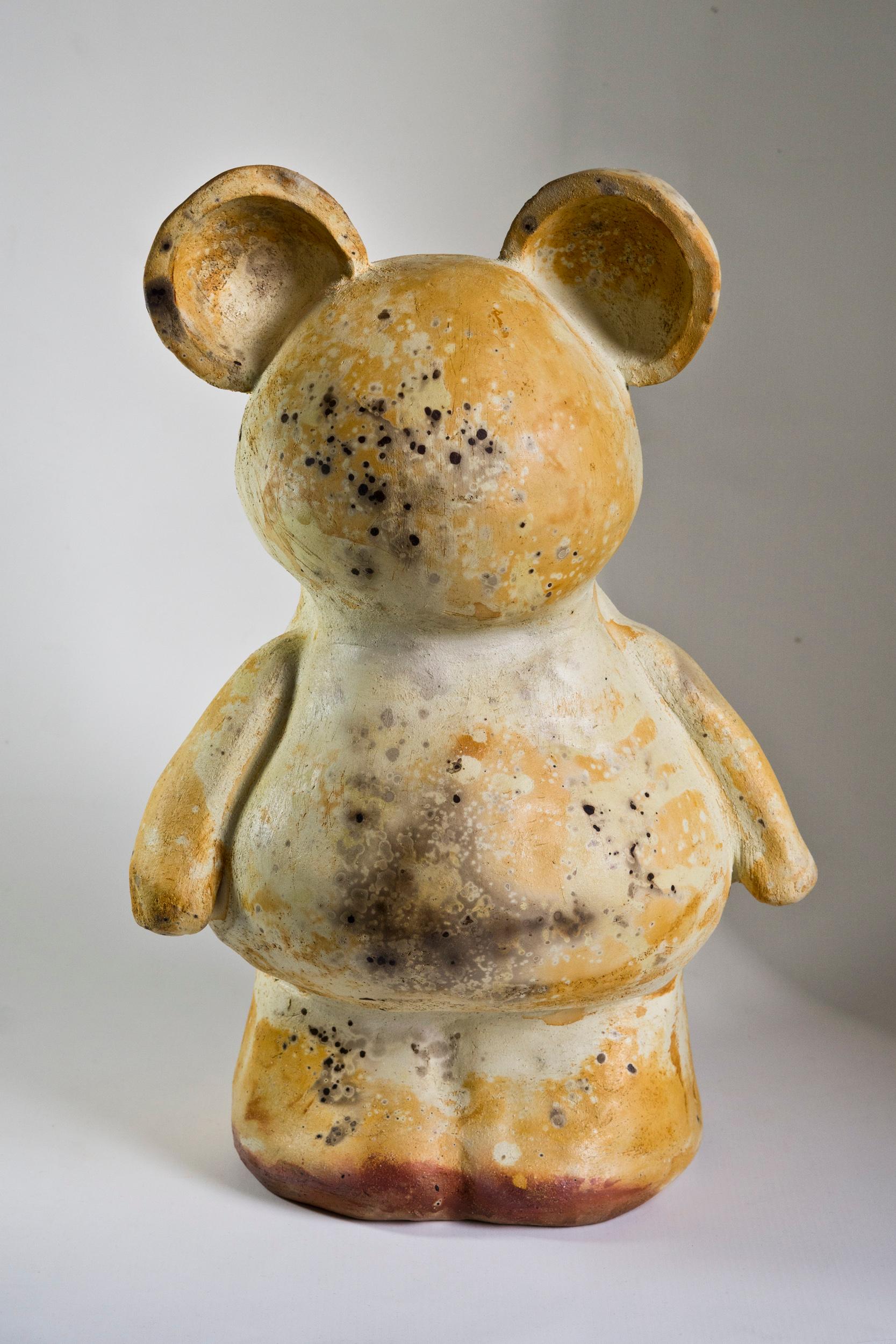 Agustina Garrigou Figurative Sculpture - The Burnt Teddy