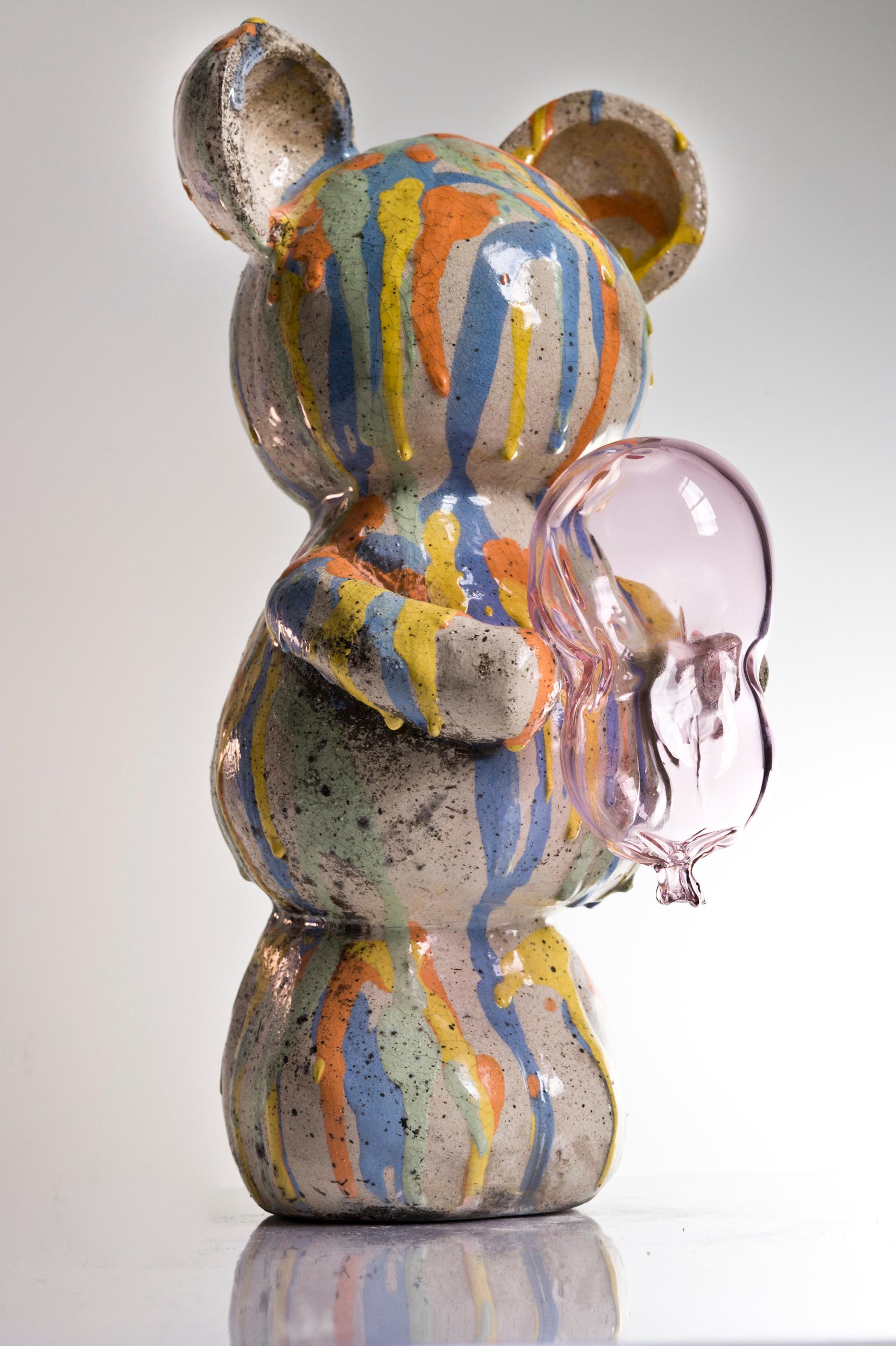 A Messy Teddy with a balloon.

Agustina Garrigou is a designer and a ceramist. Born in Buenos Aires, Argentina and raised by a family in love with nature and a particular sense of humor. She studied industrial design and then moved to Barcelona,