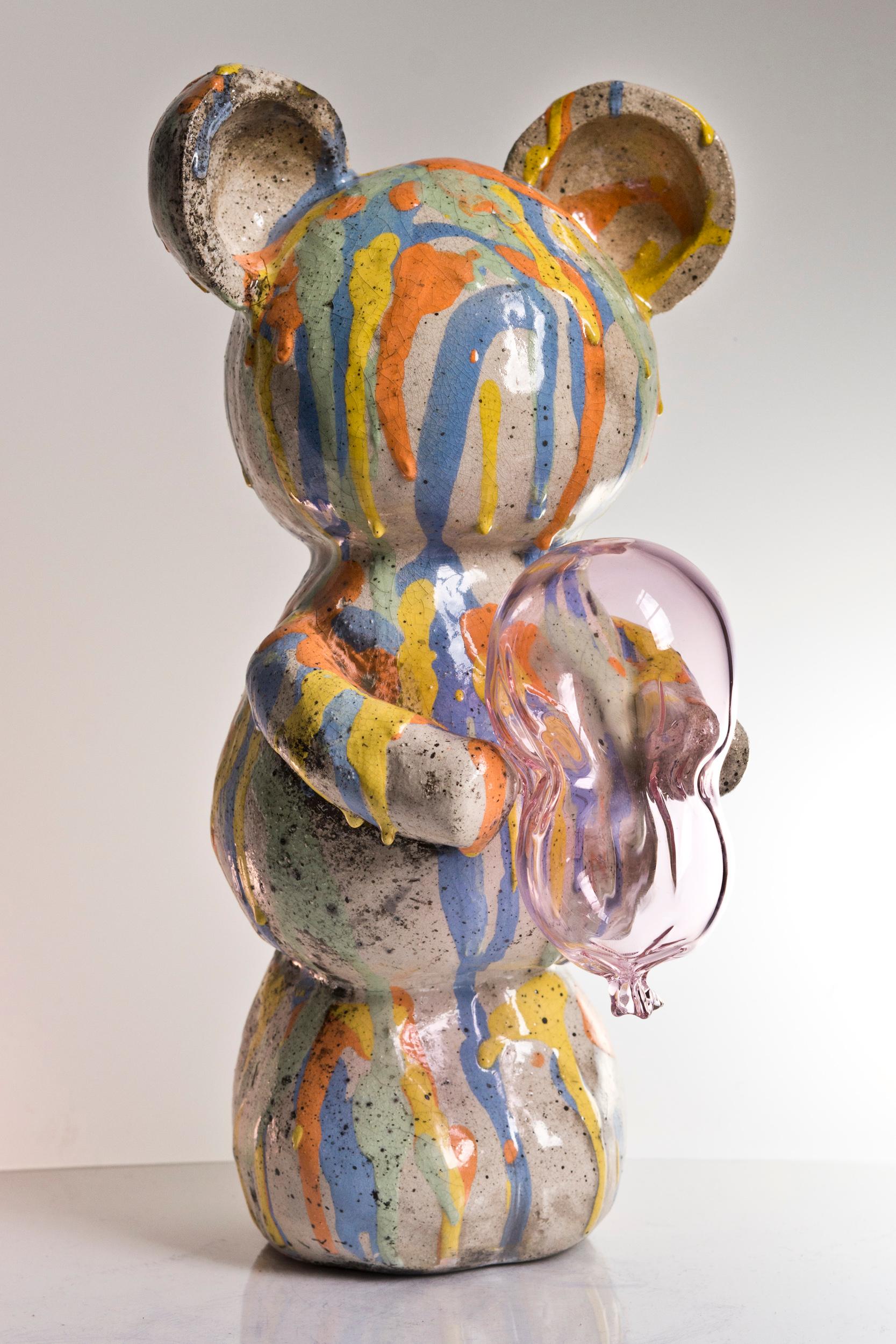 Agustina Garrigou Figurative Sculpture - The Messy Teddy