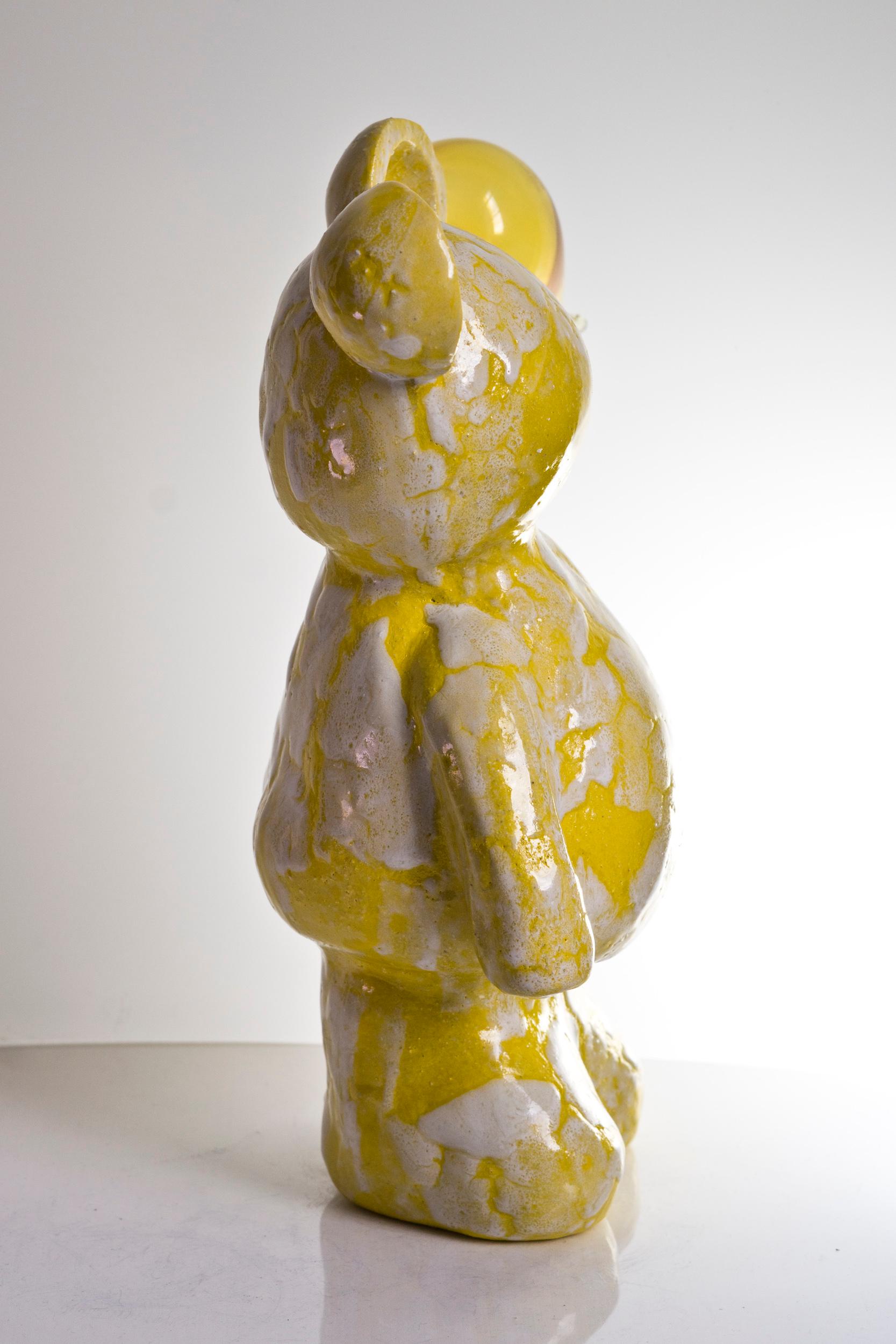 The Optimistic Teddy - Sculpture by Agustina Garrigou