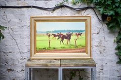 At The Start - Racing, Equestrian, Sporting, Realist, Contemporary