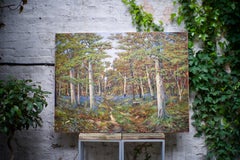 Silver Birches - Landscape, Contemporary, Bluebells