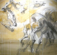 Untitled, Equestrian, Contemporary, Impressionist