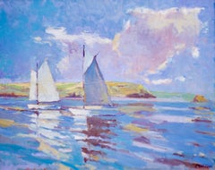 Clouds over Gerrans Bay- Seascape, Landscape, Contemporary, Impressionist