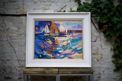 Sunrise - Landscape, Impressionist, Contemporary, Seascape