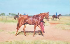 The Chestnut - Equestrian, Racing, Horse, Realist, Wildlife, Contemporary