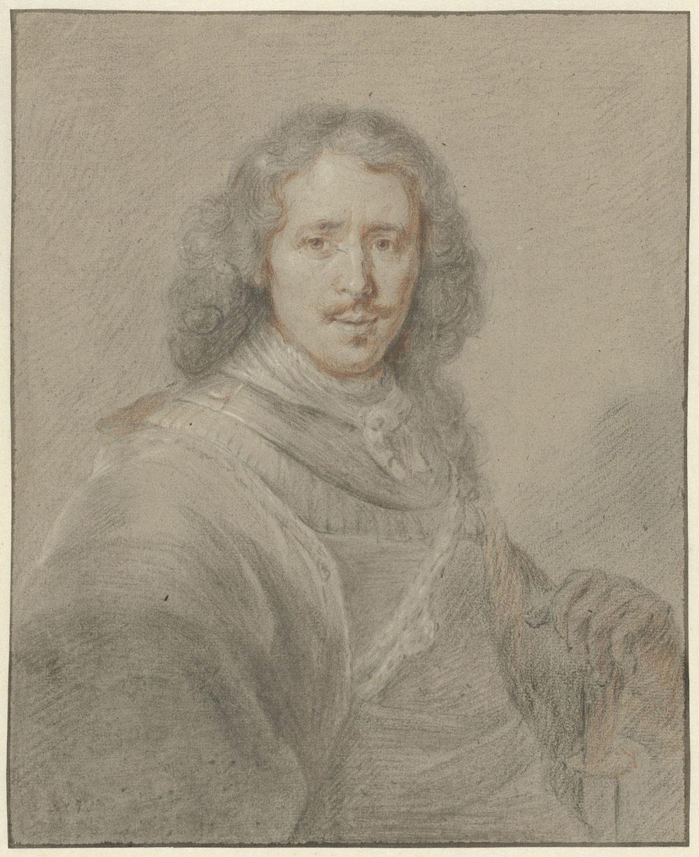 18thC Old Master Drawing by Jan Maurits Quinkhard: Portrait of J. Haverkamp For Sale 2