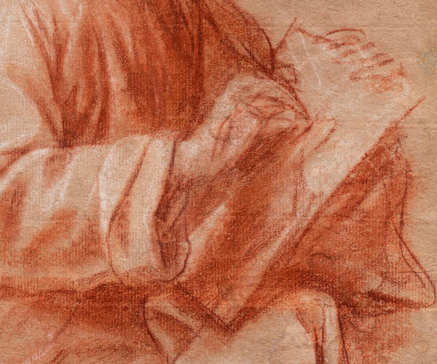 Bartolomeo Schedoni (Formigine, near Modena 1578 – 1615 Parma)

Study of the Evangelist St John

Red chalk, heightened with white chalk, on buff paper, 279 x 219 mm (11 x 8.6 inch)

Provenance
- Alfredo Petrucci (1888–1969), Rome
- Private