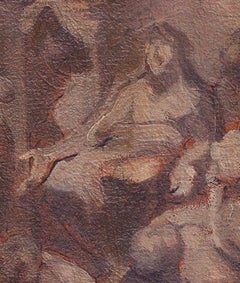 Circa 1600 Italian Oil Sketch Master Drawing by Pietro Sorri Pentecost Design