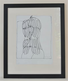 Vintage "Fanfreluche Parisienne" preparatory drawing