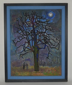 Pear Tree under the Moon