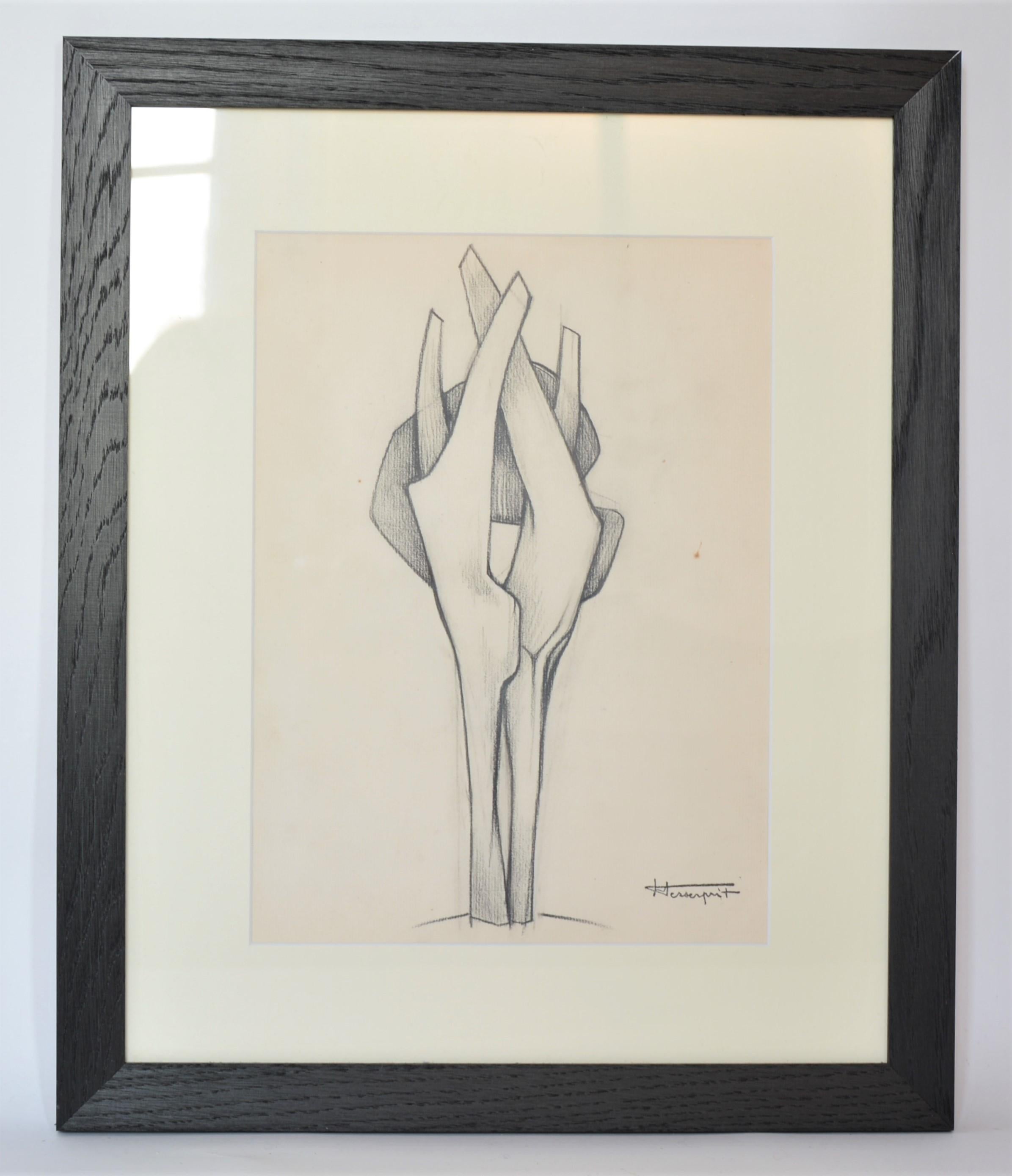 Roger Desserprit Abstract Drawing - Sculpture drawing