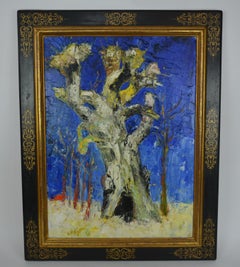 Tree with Red Sun